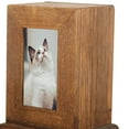 thumbnail image 2 of serony Pet Urn Ash Urns for Dogs Casket Memorial Keepsake Remembrance Funeral Dark Wood, 2 of 9
