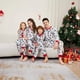 thumbnail image 1 of Pijama para padres e hijos de Navidad, otoño/invierno 2024, nuevo conjunto para el hogar con estampado floral blanco, 1 of 5