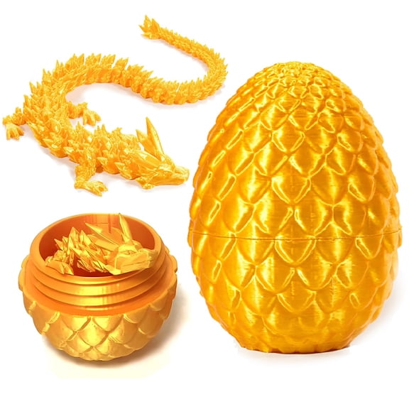 3D Printed Dragon Statue, 1 Count Colorful Gradient Design Dragon Egg Ornament, Stuffing Easter Eggs, Creative Desktop Decoration for Home Office, Home Decor Supplies, Collectible Figurines