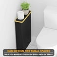 thumbnail image 6 of SpaceAid Extra Large Toilet Paper Storage with Lid, Slim Basket Holder, Black, 6 of 7
