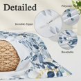 thumbnail image 3 of Navy Blue Eucalyptus Leaves Pillow Covers 16"x24", Retro Country Leaf Botanical Soft Brushed Microfiber Breathable Throw Pillow Covers, Decorative Pillowcase with Zipper for Couch Sofa Bedroom, 3 of 9