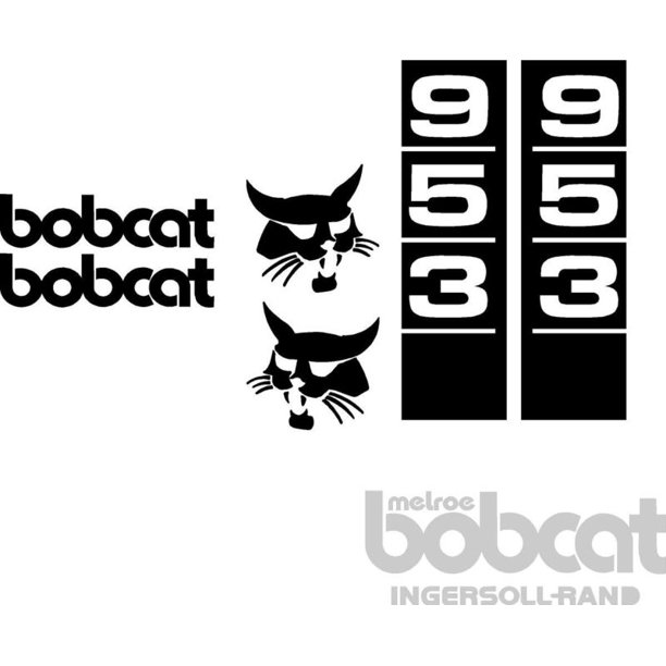 Bobcat 953 Excavator Decal Set Whole Machine Melroe Ingersoll Rand