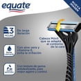 thumbnail image 3 of Rasuradora Equate desechable con mango egonómico de goma 4 pzas, 3 of 4