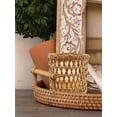 thumbnail image 3 of Rattan Woven Tea Light Candle Holder, Decorative Handwoven Candle Holder, Rustic Vintage Seagrass Votive Candle Holders for Dining Table Kitchen Decor Serving Tray, 3 of 5