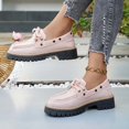 thumbnail image 6 of Womens Shoes,Casual Shoes Low Top Lace Up Two Tone Color Design Comfortable Daily Walking Footwear Lightweight Sneakers for All Day,Shoes for Women,Pink,7.5, 6 of 9