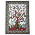 thumbnail image 1 of Tapiz Árbol de la vida turquesa Colgante de pared Tapices psicodélicos Algodón indio Colcha doble Sábana de picnic Decoración de pared Manta Arte de pared Decoración de dormitorio hippie Ormromra CZJJ-ST15-6, 1 of 3