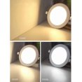 thumbnail image 2 of Recessed Lighting Housing Trim Kits Commercial White Round Ultra-Thin LED Recessed Downlight, 2 of 5