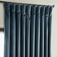 thumbnail image 6 of HPD Half Price Drapes Avalon Blue Heritage Plush Velvet Room Darkening Curtains for Bedroom & Living Room Curtains (1 Panel), Window Curtains 120 inches long, Extra Wide Curtains & Drapes, 100W X 120L, 6 of 10