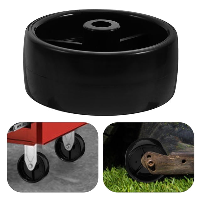 Luxshiny 12Pcs Mower Deck Wheel Replacement Black Lightweight PP Material for Versatile Outdoor Use
