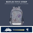 thumbnail image 5 of FORMRS Unisex School Backpack 17" Student Travel Bag with Laptop Compartment, Purple Flower Pattern, 5 of 7