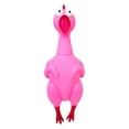 thumbnail image 2 of Big Rubber Chicken Collectible (Pink) (9.5 Inch) Multicolored Assortment Gag Gift Party Favor Carnival Prize (Pink), 2 of 6