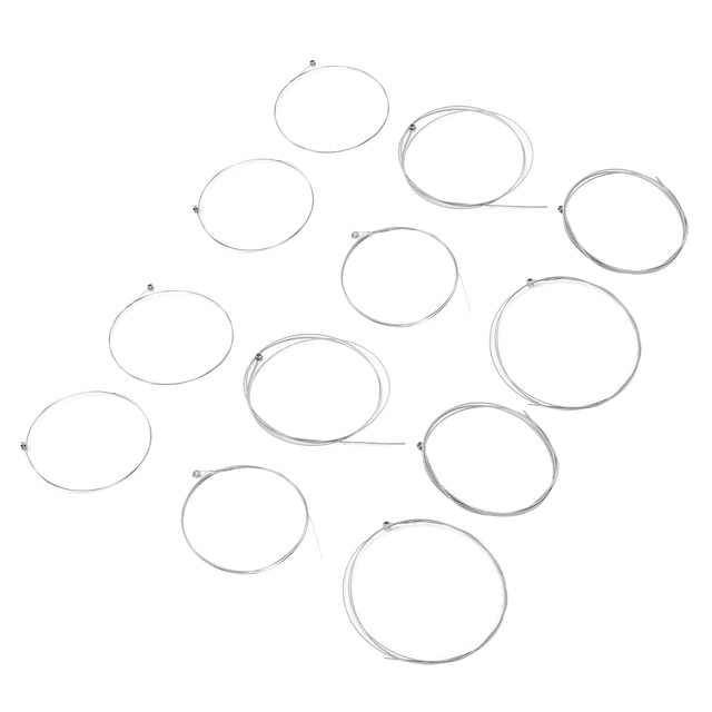 12 Pcs Guitar Strings 2 Set Electric Guitar Strings Replacement For E203 Electric Guitar