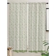 thumbnail image 5 of Green Floral Living Room Curtains 2 Panel, Spring Flowers Cafe Window Treatment, Extra Long Farmhouse Bedroom Bathroom Kitchen Curtains Drapes 104"x72", 5 of 6