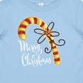 thumbnail image 4 of Inktastic Merry Christmas Red and Gold Candy Cane Boys or Girls Baby T-Shirt, 4 of 5
