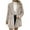 Khaki, variant on hotojiny Womens Fleece Jackets Oversized Long Sleeve Fuzzy Coats Lapel Collar Button Warm Solid Outwear with Pockets