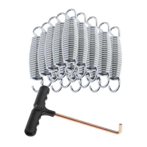 Resortes de Trampolín Perfecl 15 Piezas 10 cm con Gancho en Forma de T