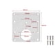 thumbnail image 4 of Kit de Placa de ReparacióN de Bisagra del Gabinete de 6 Piezas con Tornillos, Soportes de ReparacióN de Bisagra de la Puerta del Armario Oculto de Acero Inoxidable, 4 of 7
