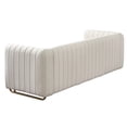 thumbnail image 3 of Chesterfield Velvet Sofa Upholstered Couch with Removable Cushions and Gold Metal Legs, for Living Room Office Apartment, 3 of 12