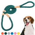 thumbnail image 2 of CHUANK Dog Leash Slip Rope Lead Leash Strong Heavy Duty Braided Rope No Pull Training Lead Leashes for Medium Large Dogs, 2 of 4