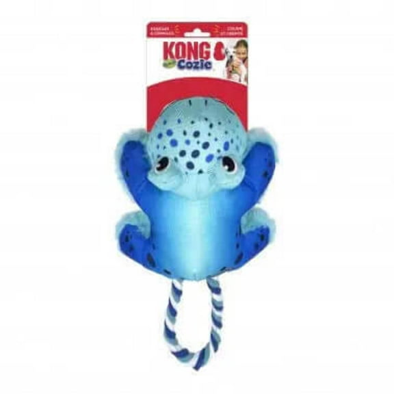 KONG Cozie Tuggz Frog Plush Dog Toy