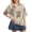 Yellow_#04, variant on Sewkxo Women's Rugby Shirt Polo T-Shirts Oversized Short Sleeve Lapel V Neck Tee Summer Pullover Tops,Yellow L
