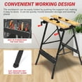 thumbnail image 4 of Workbench,ENJOYWOOD Portable Small Workbench with Clamps,Imprinted Ruler and Protractor Scale,Folding Work Table for Woodworking Projects, 4 of 6