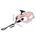 thumbnail image 2 of Pink Snow Racer Sled for Kids, Winter Sport Ski Sled Slider Board with Steering Wheel & Footrest, 220 lbs Capacity Snow Sled for Kids, Teenagers, Adult, 2 of 16