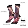 thumbnail image 2 of Yiaed Flower White Horse Print Great elasticity Crew Socks Sports socks for Men and Women, 2 of 5