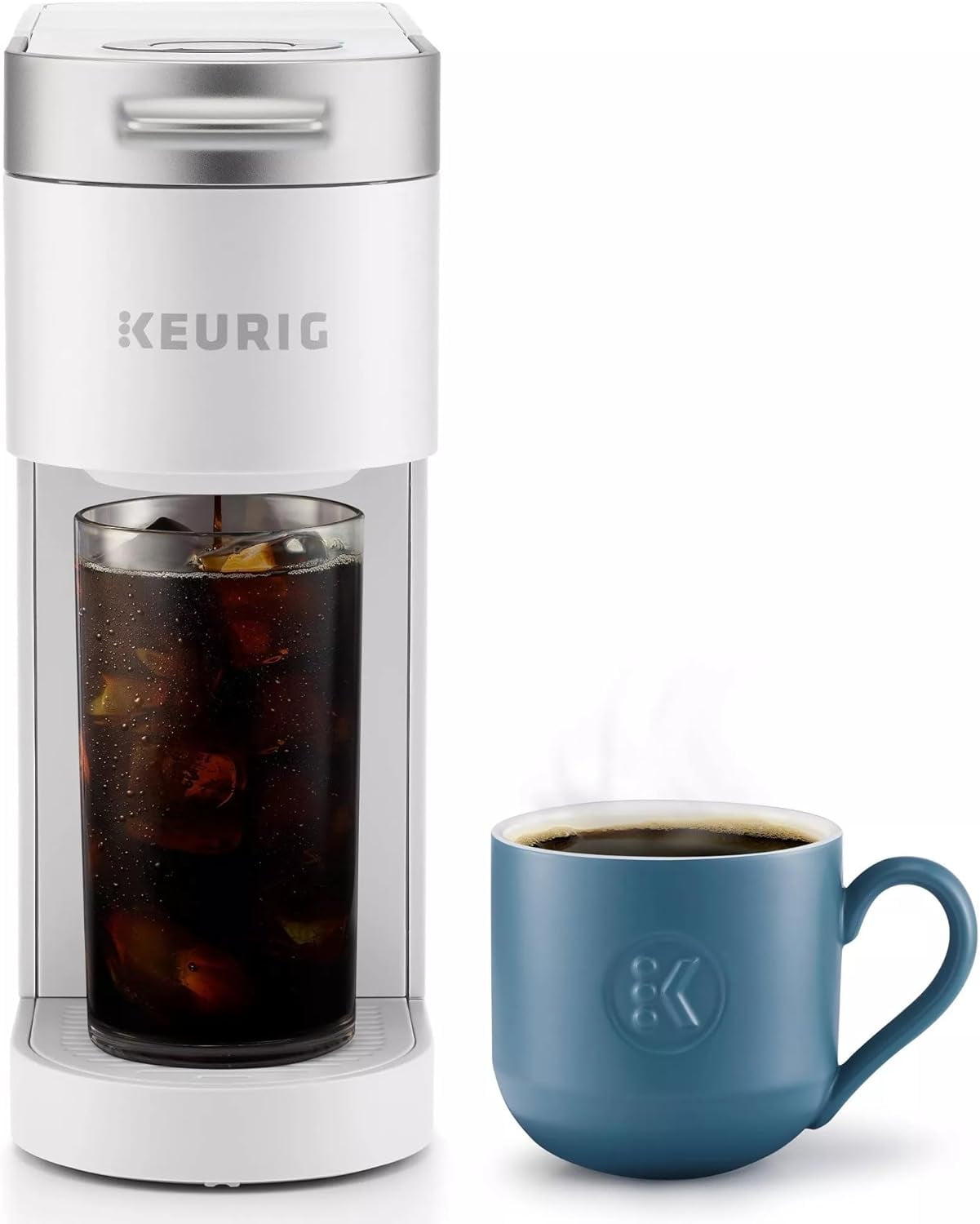 Restored Keurig KIPK900FWH K-Iced Plus Single Serve Coffee Maker, White (Refurbished)