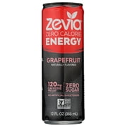 Zevia Zero Calorie Energy Drink Grapefruit, 12 Fl Oz