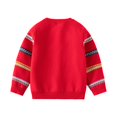 thumbnail image 3 of Staki Sweatshirt for Boy Boys' and Toddler Long Sleeve Crew Neck Pullover Sweater (Red,6-7 Years), 3 of 9