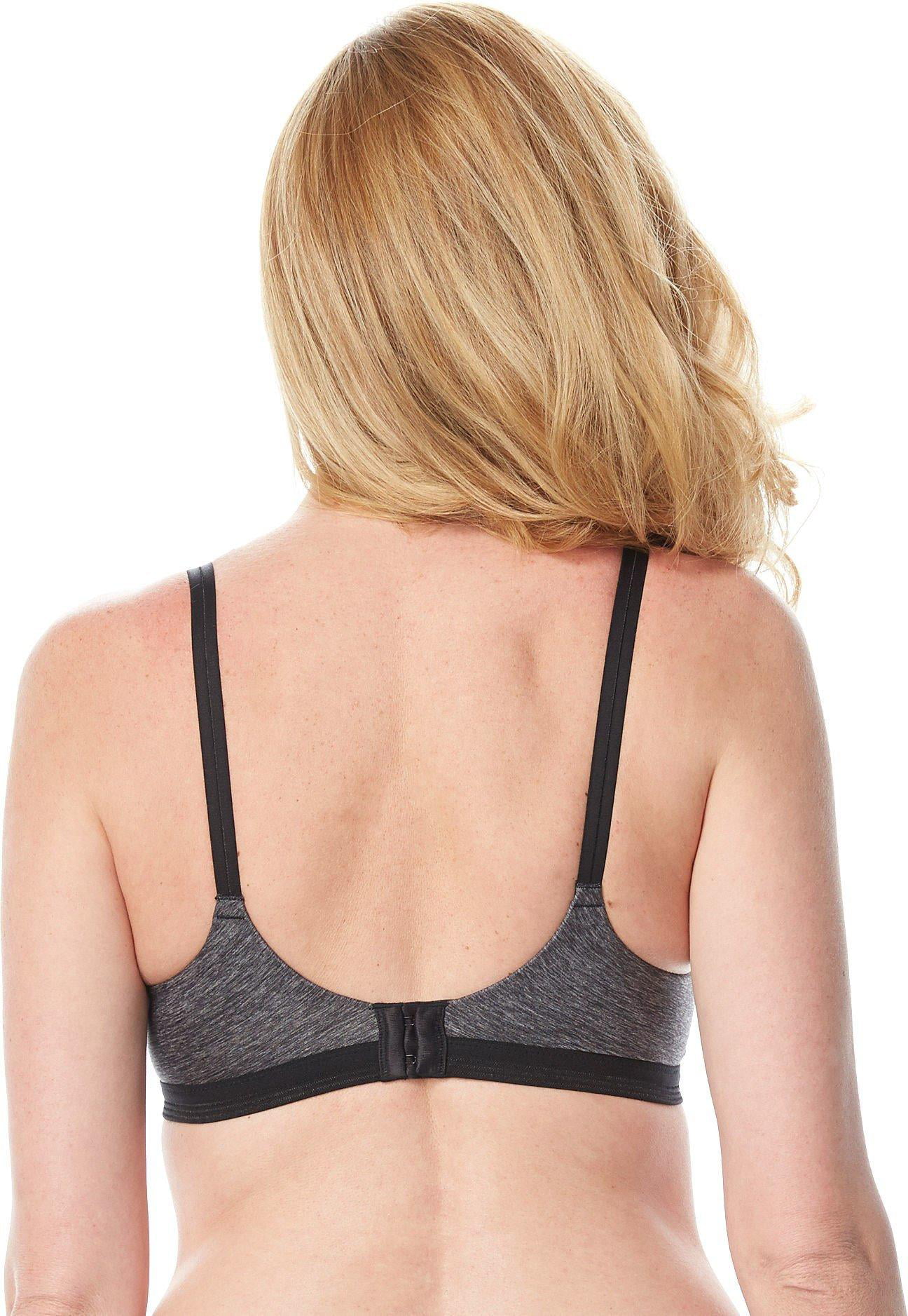Women's Warner's RN3281A Play it Cool Wirefree Contour Bra with Lift (Dark  Gray 36C) 