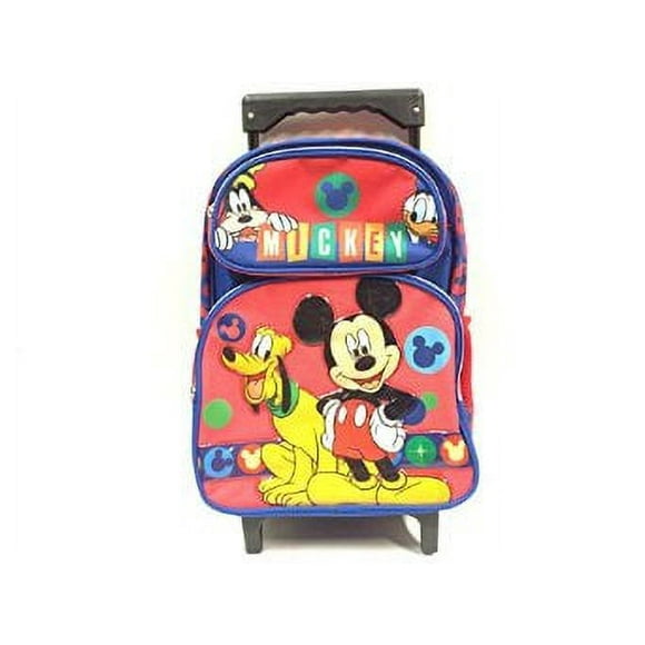 Small Rolling Backpack - Disney - Mickey Mouse And Friends New 632281