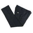 thumbnail image 3 of Buyless Fashion Boys Pants Flat Front Slim Fit Polyester Formal Solid Color - 20W1824-NVY-6, 3 of 7