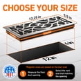 thumbnail image 4 of 4x12 Floor Vent Covers Floor Register with Mesh Cover Trap, Heat and Air, Walkable Metal Floor Register for HVAC Duct, Victorian, Satin Nickel, 4 of 6