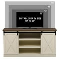 thumbnail image 7 of Sophia&William 55'' Sliding Barn Door Kitchen Sideboard Buffet Storage Cabinet-White, 7 of 7