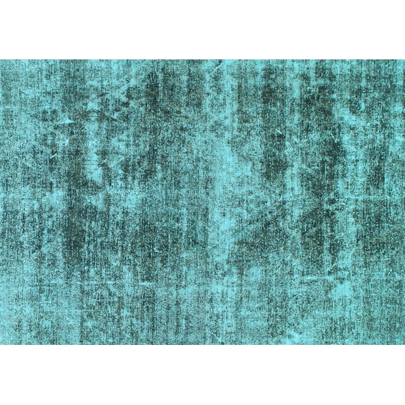 Ahgly Company Indoor Rectangle Abstract Light Blue Modern Area Rugs, 3' x 5'