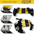 thumbnail image 5 of ISOP USA Wall-Mounted Fire Escape Ladder 3-Story 25ft | Waterproof Fire Ladder | Wall Fixed Emergency Ladder, 5 of 7