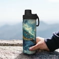 thumbnail image 7 of KLL Surfing Turtle Pattern 18oz Insulated Water Bottle, Stainless Steel Sports Water Cup Flask with Spout and Handle Lid for Sports Travel Car& School, 7 of 7