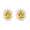Citrine, variant on Ethiopian Opal Halo Stud Earrings Women 925 Sterling Silver Oval Iridescent Gemstone Zircon Cluster Stud Earrings Dainty Minimalist Party Occasion Jewelry