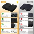 thumbnail image 3 of Stadium Seat Cushion, Extra Thick 50D High-Density Bleacher Cushion with Carry Handle, Non-Slip Water-Resistant Stadium Cushions for Bleachers & Outdoor Events(1-Pack), 3 of 7