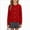 Red, variant on WXFAZCVU Girls Sweater Cardigan Round Neck Knitted Long Sleeve Sweater Vacation Going Out Size 3-4 Years
