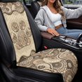 thumbnail image 4 of Eheartsgir Side Airbag Compatible Car Front Seat Covers for Sedan and Truck, Polyester Quilted Non-Slip Seat Covers, Paw Print Vintage Pattern, 4 of 7