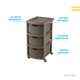 thumbnail image 4 of Torre 3 Niveles Cajonera Multiusos Organizador Plastico cafe 6.49 pulg Pido Todo CJN1-3GVT, 4 of 6