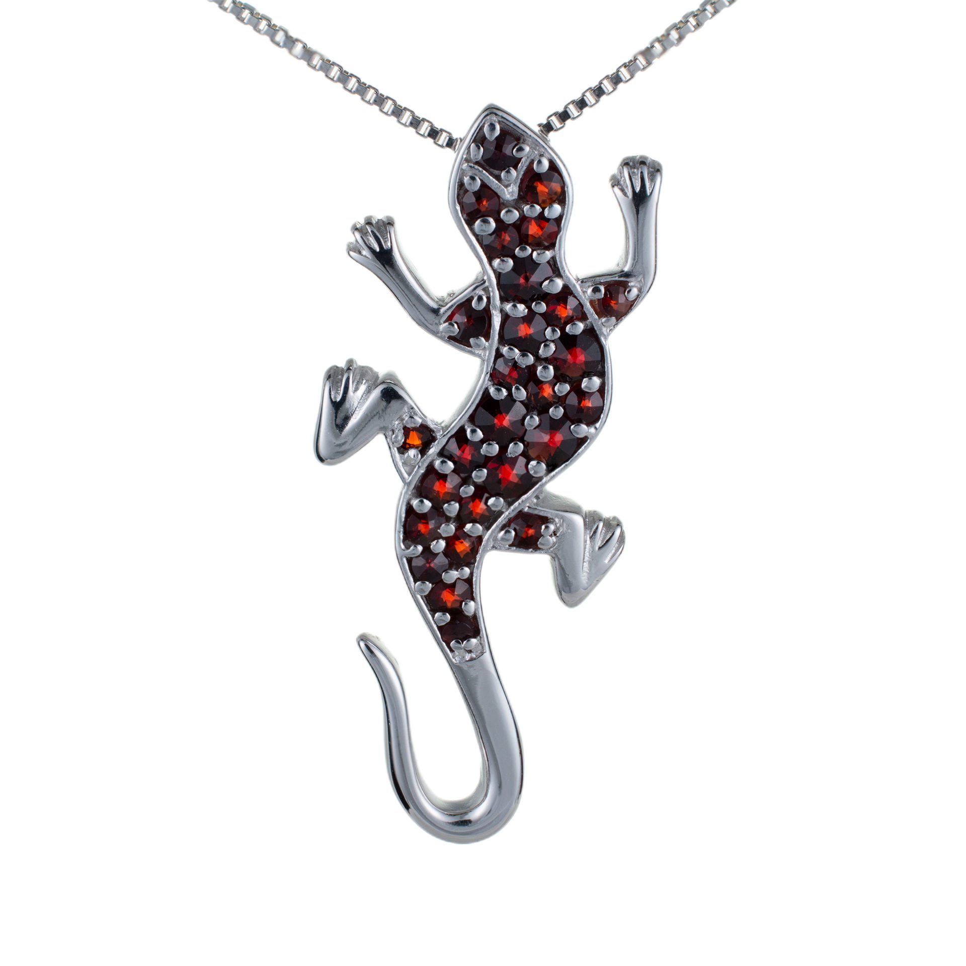Lizard Pendant 925 Sterling Silver Created Opal Choose Color