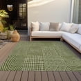 thumbnail image 6 of Addison Rugs Chantille Indoor/Outdoor Transitional Geometric Olive Washable Rectangle Rug, 3' x 5', 6 of 6
