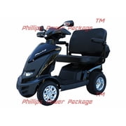 EV Rider - Royale 4 Cargo Scooter - 4-Wheel - Black - PHILLIPS POWER PACKAGE TM - $500 VALUE