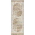 thumbnail image 5 of Hauteloom Reda Living Room, Bedroom Area Rug - Contemporary - Cream, Tan, Light Slate - 5'3" x 7'1", 5 of 9