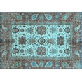 thumbnail image 1 of Ahgly Company Indoor Rectangle Oriental Light Blue Traditional Area Rugs, 2' x 5', 1 of 4