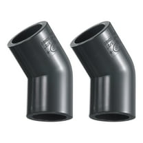 Uxcell 2Pcs 45 Degree Elbow Pipe Fitting 1/2" 2 Way Furniture Grade Connector
